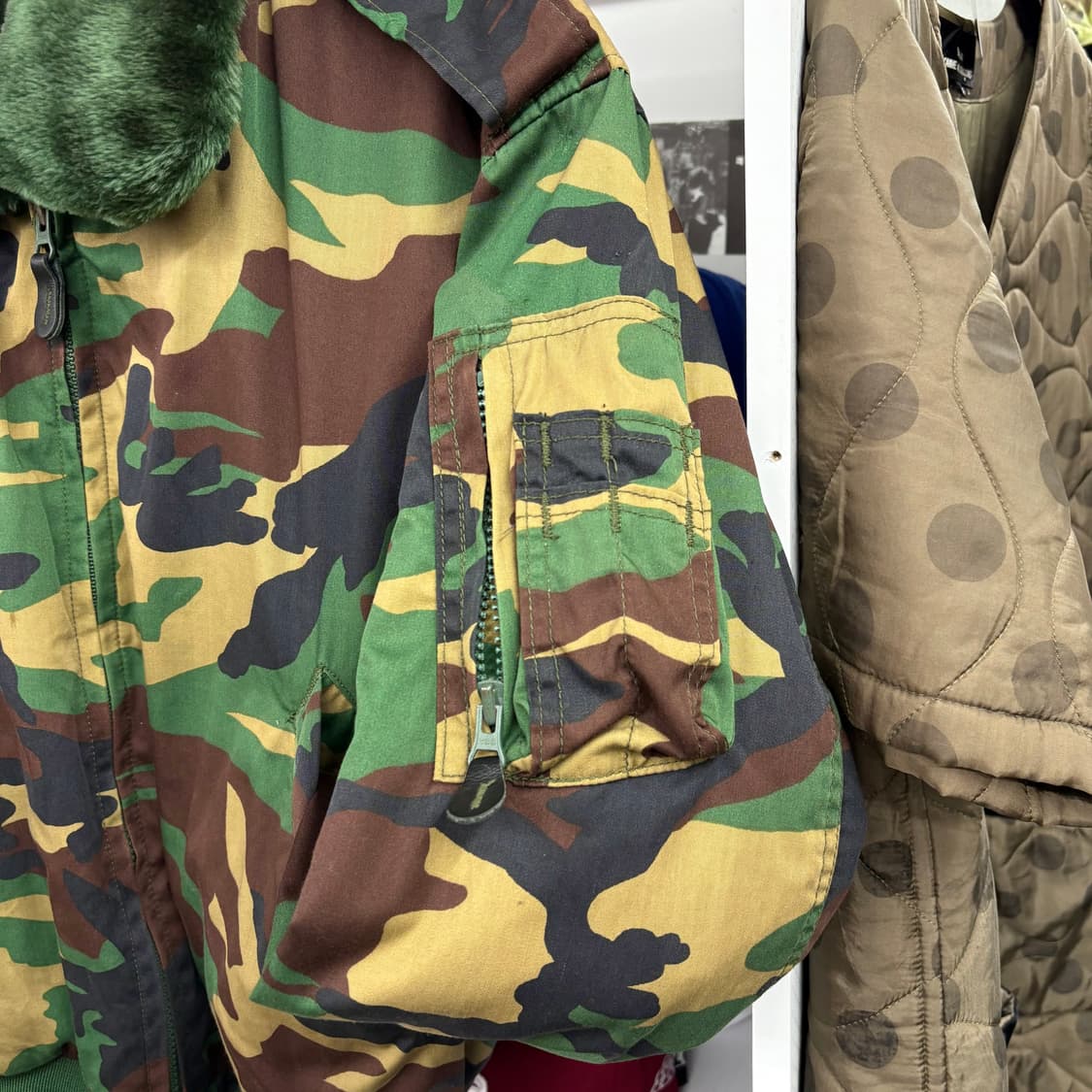 (M) 밀리터리 카모플라쥬 MA-1 탱커 자켓 상품이미지4