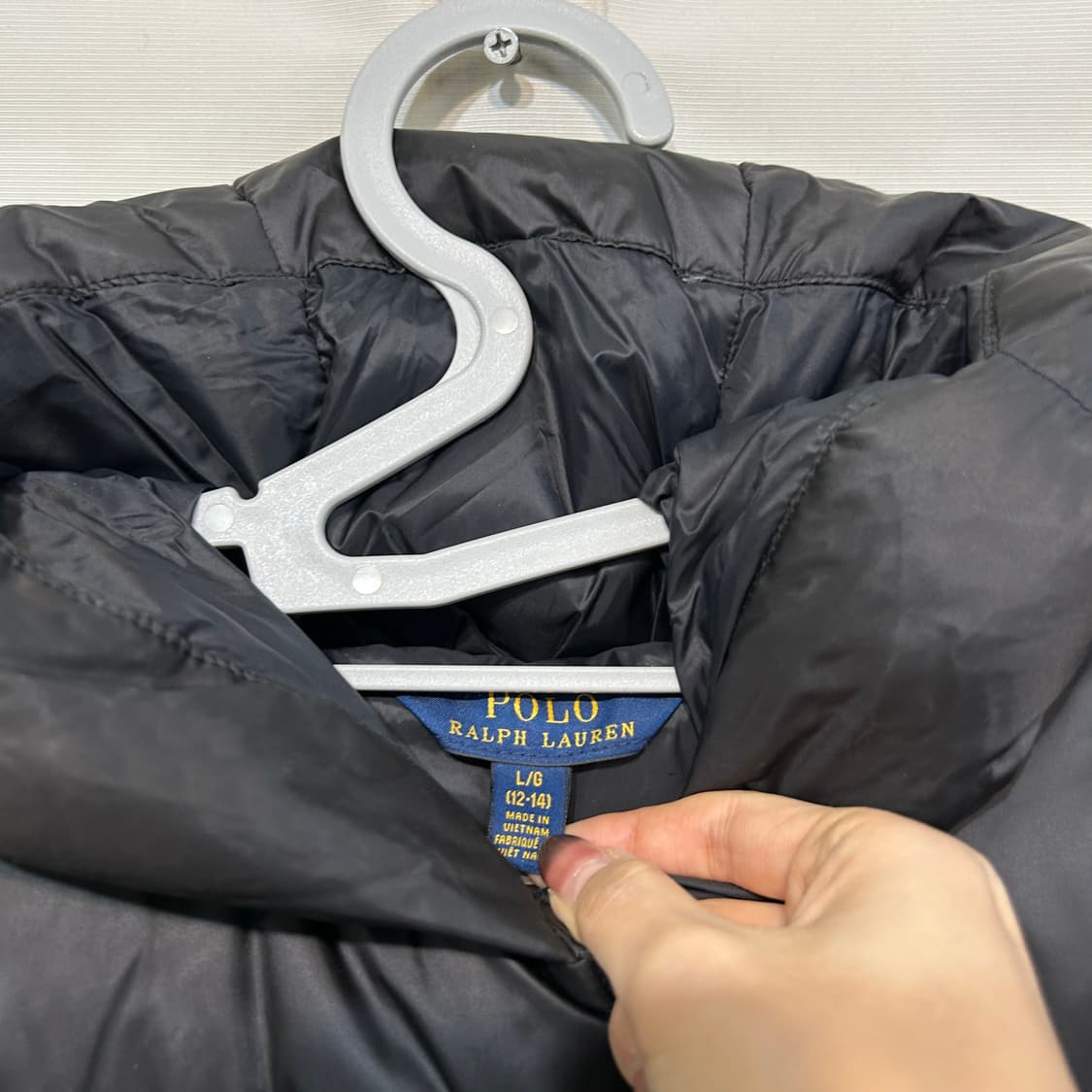 폴로 랄프로렌 키즈 롱패딩 12-14 블랙 상품이미지2