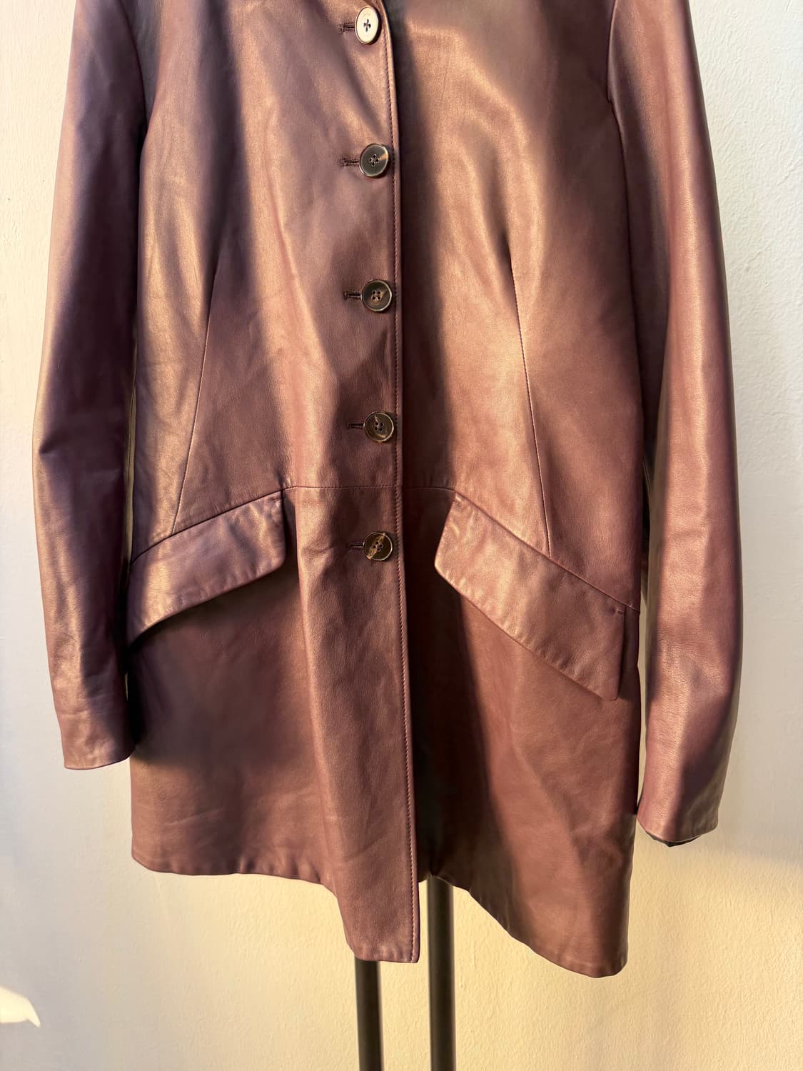 정품) 질샌더 여성 리버시블 양면 가죽자켓 40 (55-66) 상품이미지3