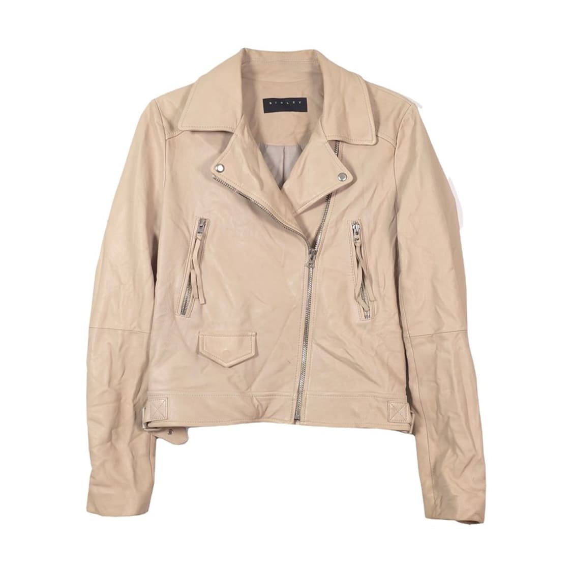 시슬리 이태리 기술제휴 리얼 램스킨 라이더 자켓 42 상품이미지1