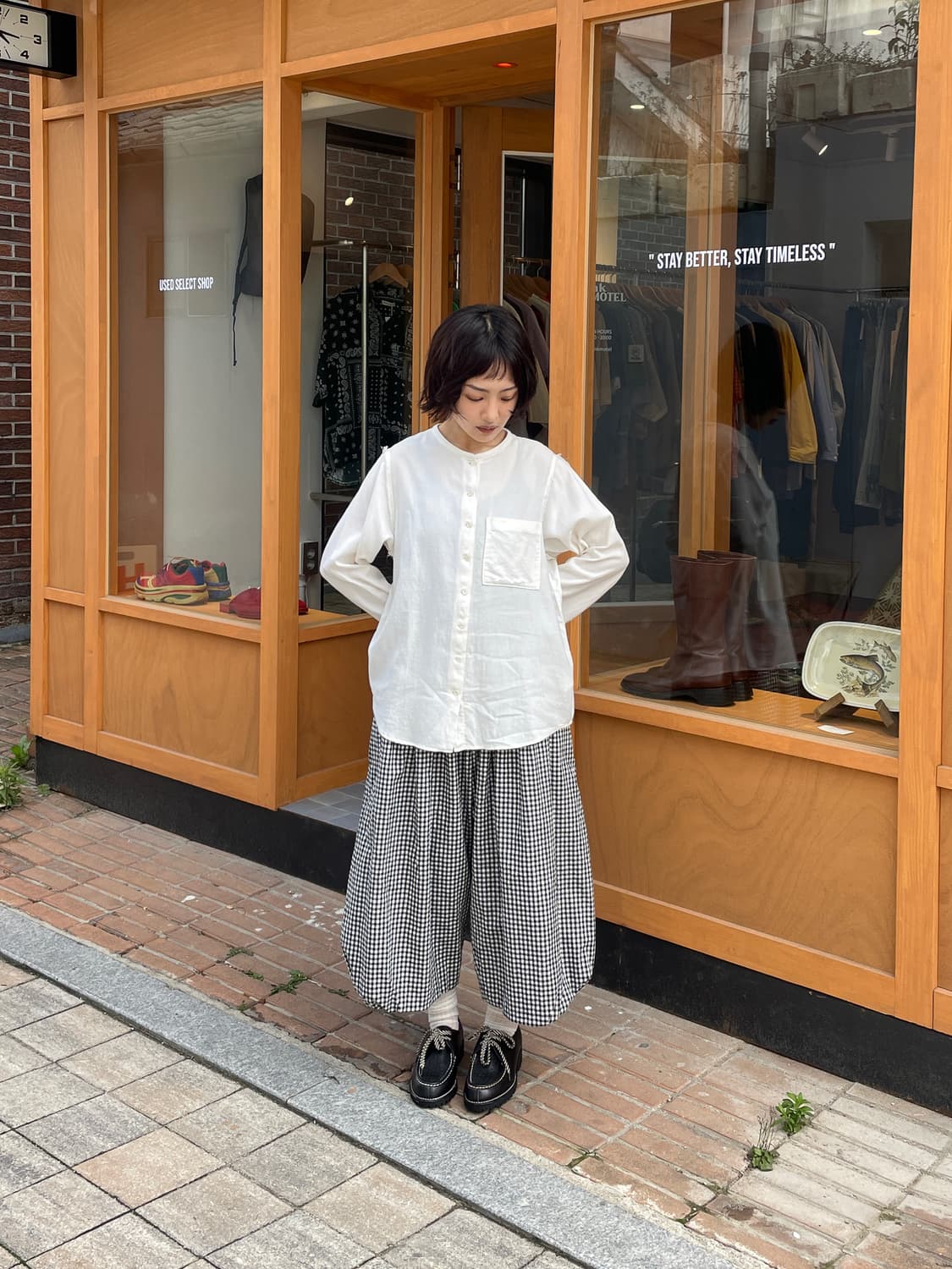 스즈키 다카유키 오가닉 코튼 블라우스 상품이미지2