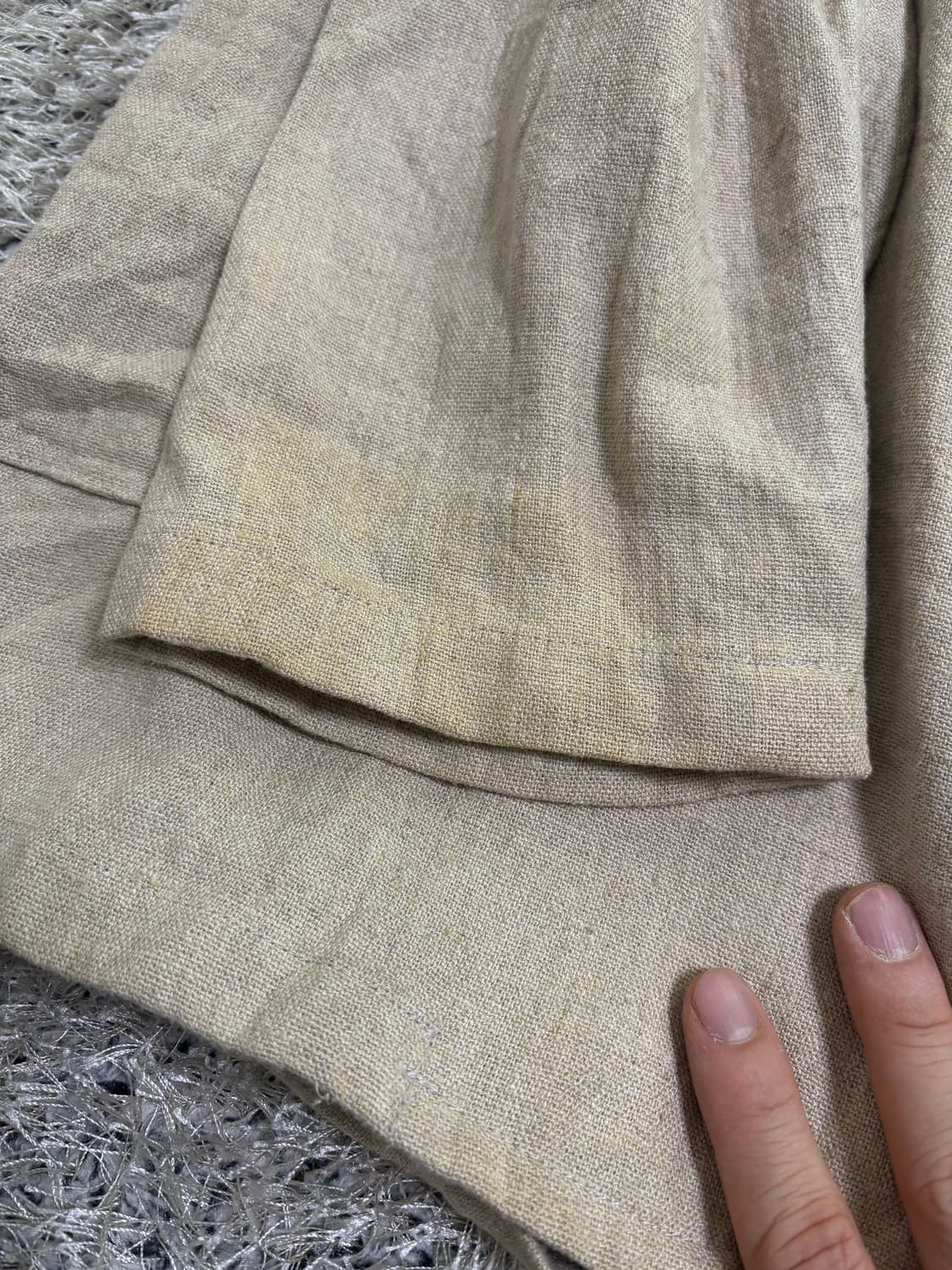 일본판 수제 린넨100프로 블레이저 사이즈 105-110 상품이미지4