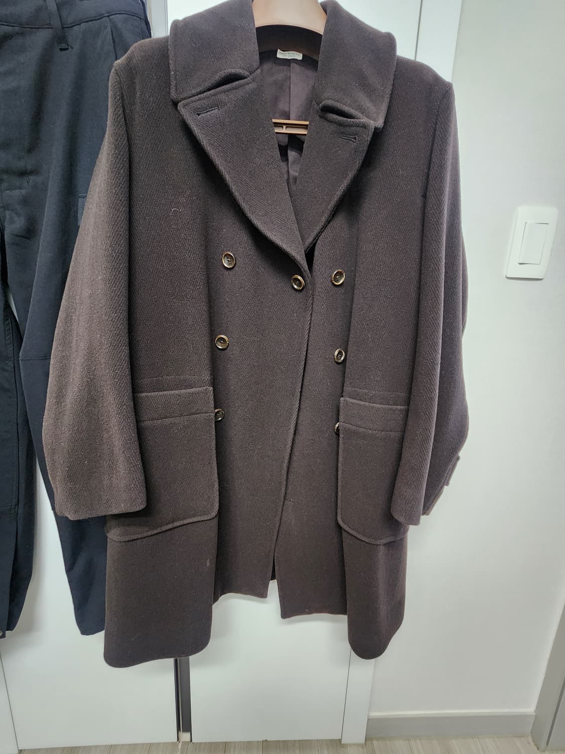 phigvel  피그벨 멜톤울 더블오버코트 M 상품이미지1