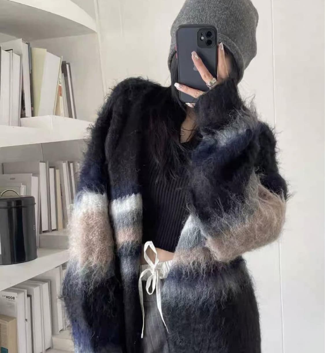 f) perverze 퍼버즈 24fw 모헤어 가디건 상품이미지6