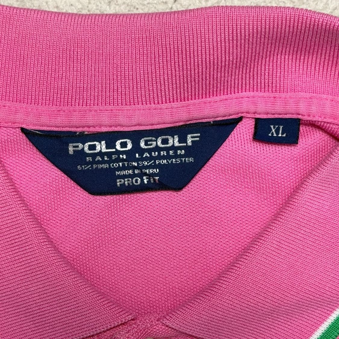 폴로 랄프로렌 빅포니 골프 PK 카라 티셔츠 핑크 XL 상품이미지6