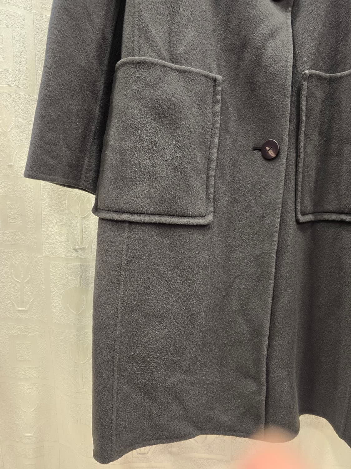 한섬 시스템 SYSTEM 모 캐시미어 혼방 롱 코트 55~66 상품이미지4