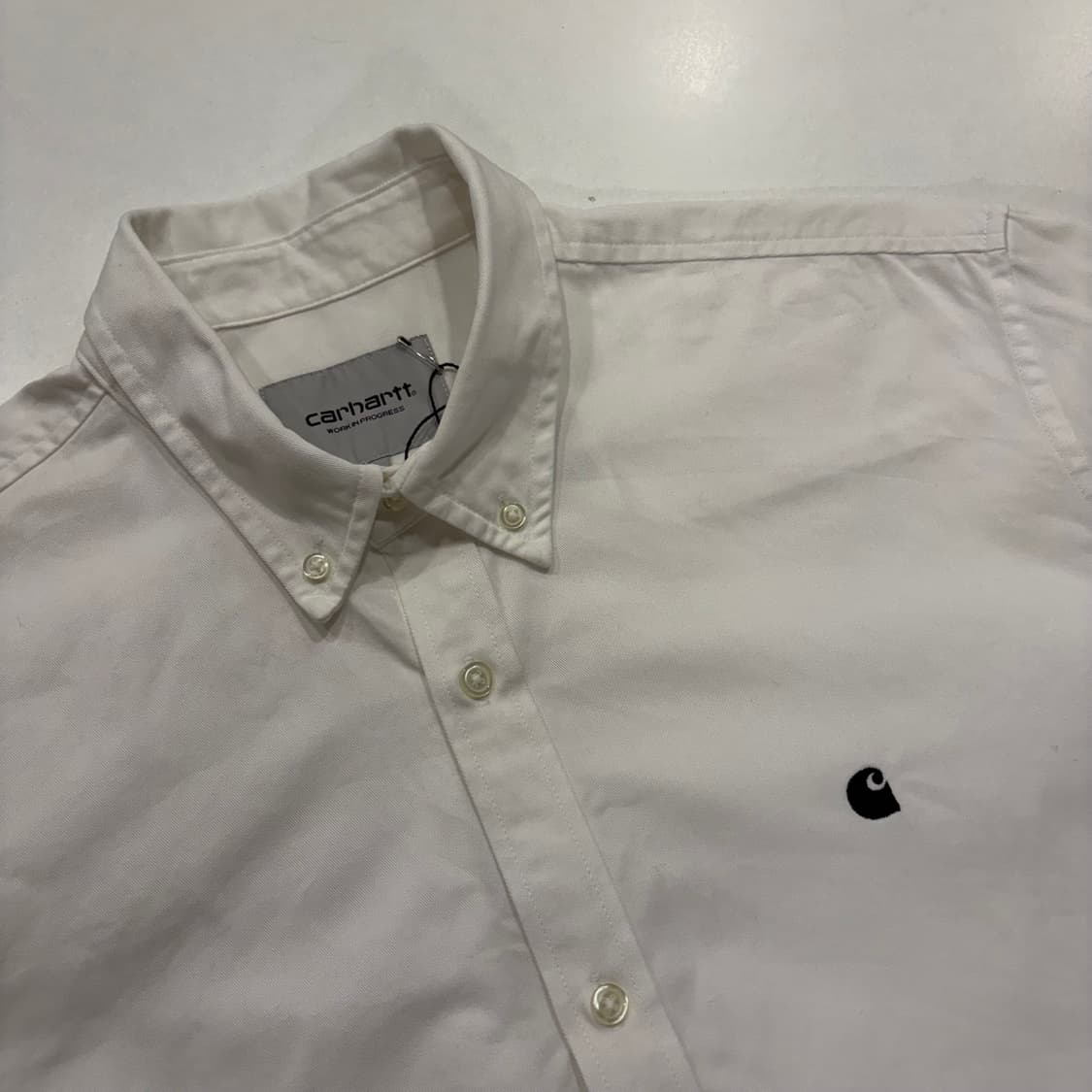 [L] 칼하트 WIP 매디슨 화이트 긴팔 셔츠 D454 상품이미지3