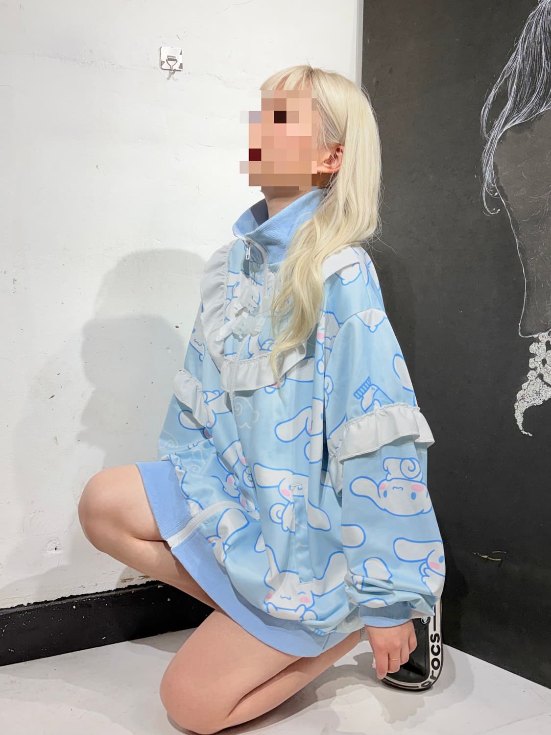 Acdcrag X 산리오 시나몬롤 천사계 지뢰계 갸루 집업 자켓 상품이미지1