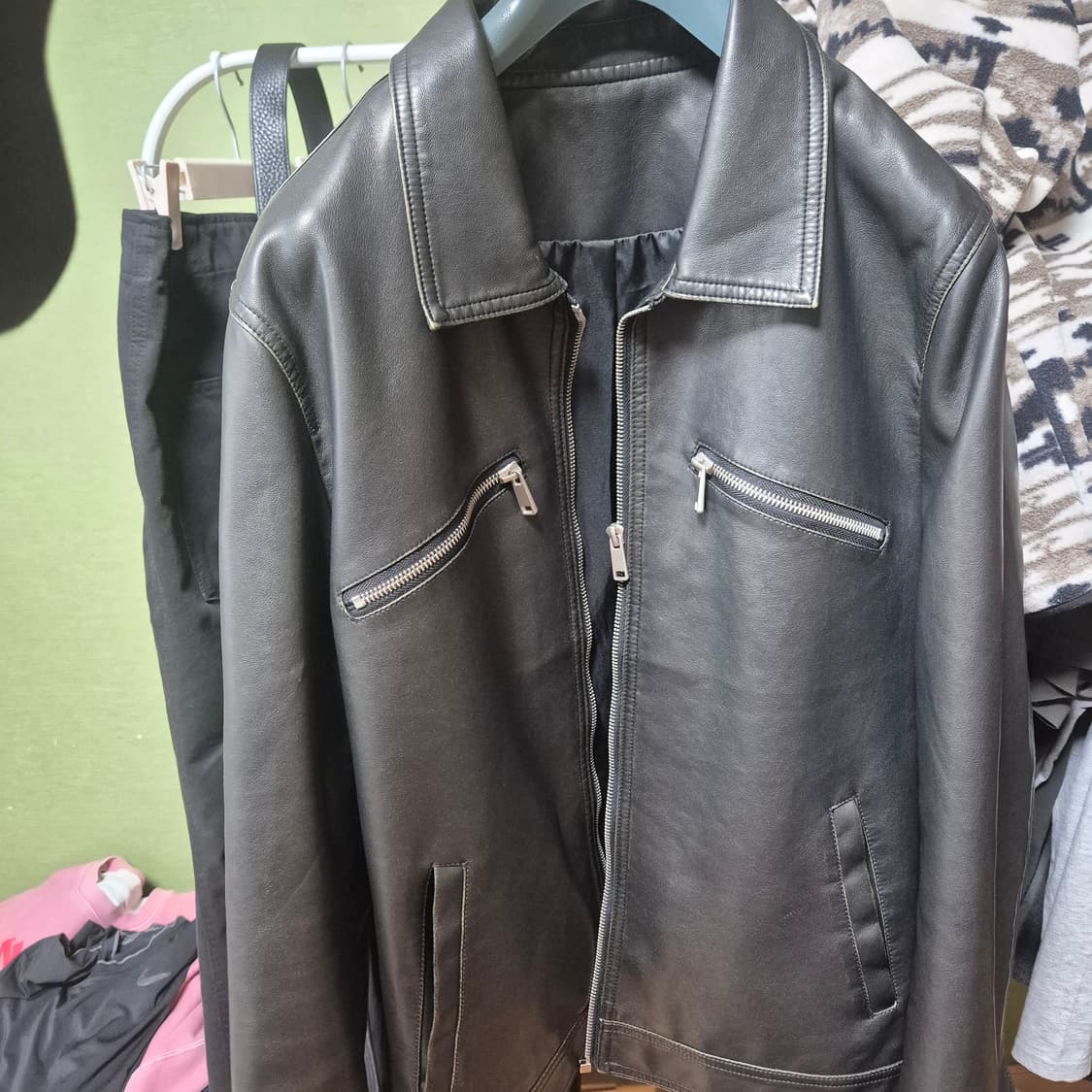 이태리 빠니칼레 레더자켓 M 상품이미지1