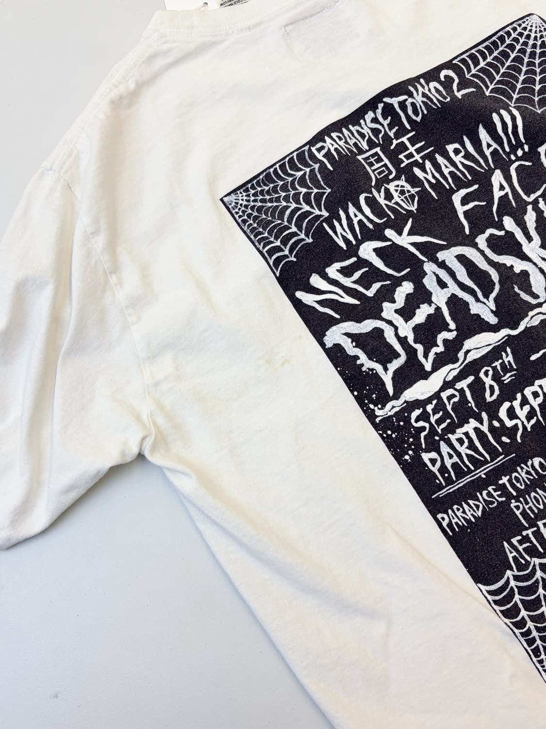 와코마리아 X 넥 페이스 파라다이스 도쿄2 데드스킨 티셔츠 상품이미지6