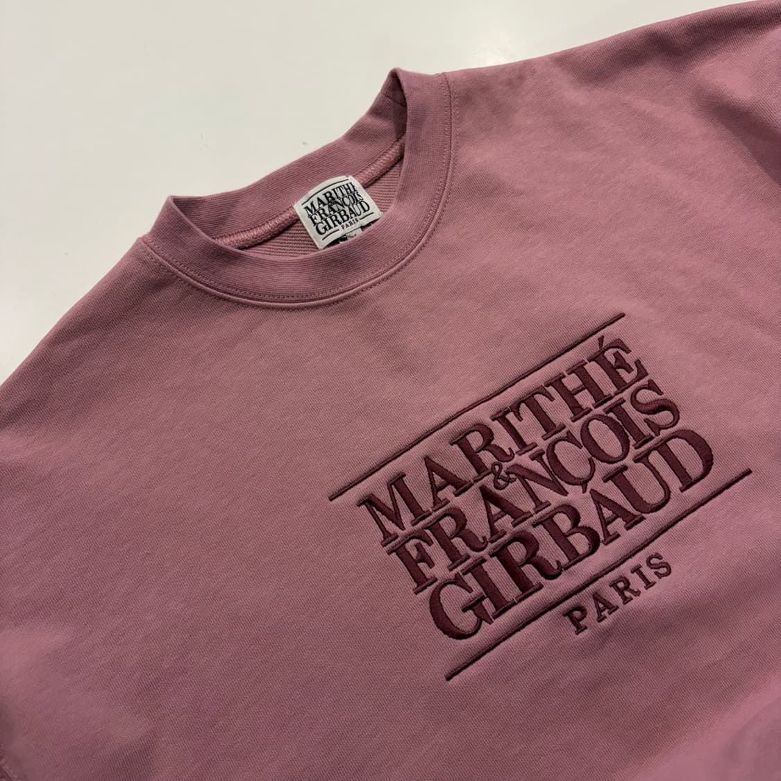 [M] 마리떼 프랑소와 저버 핑크 맨투맨 D338 상품이미지3