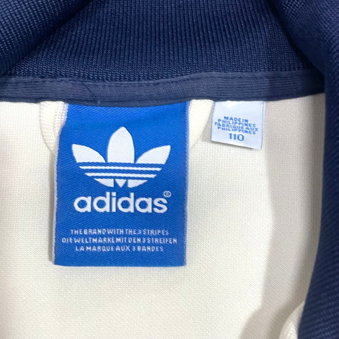 아디다스 오리지널 와펜 디테일 네이비 집업져지 남성110 상품이미지5