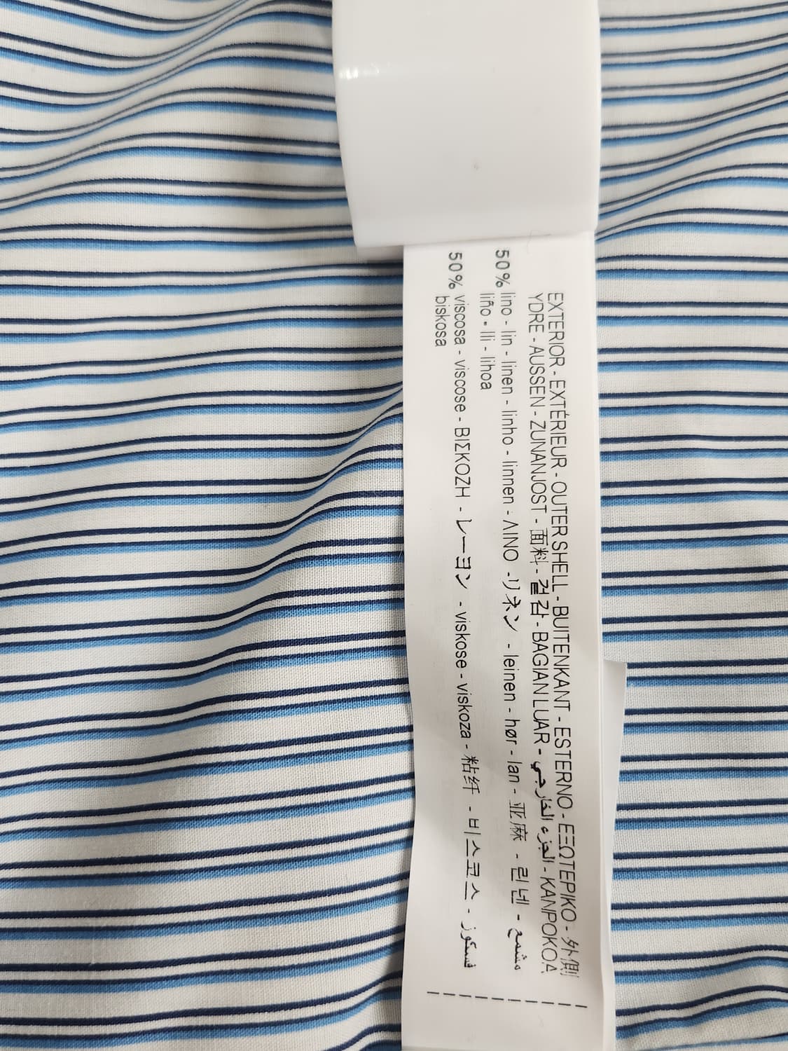 [S] 자라 네이비 크롭 셔츠 자켓 린넨혼방 상품이미지6