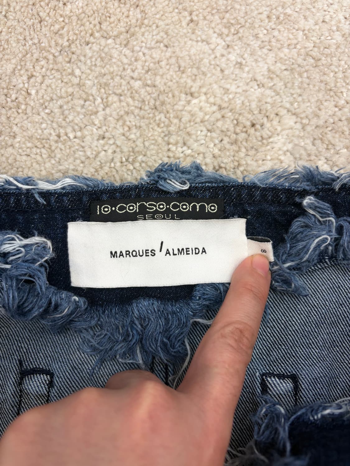 Marques almeida 데님 스커트S 상품이미지7