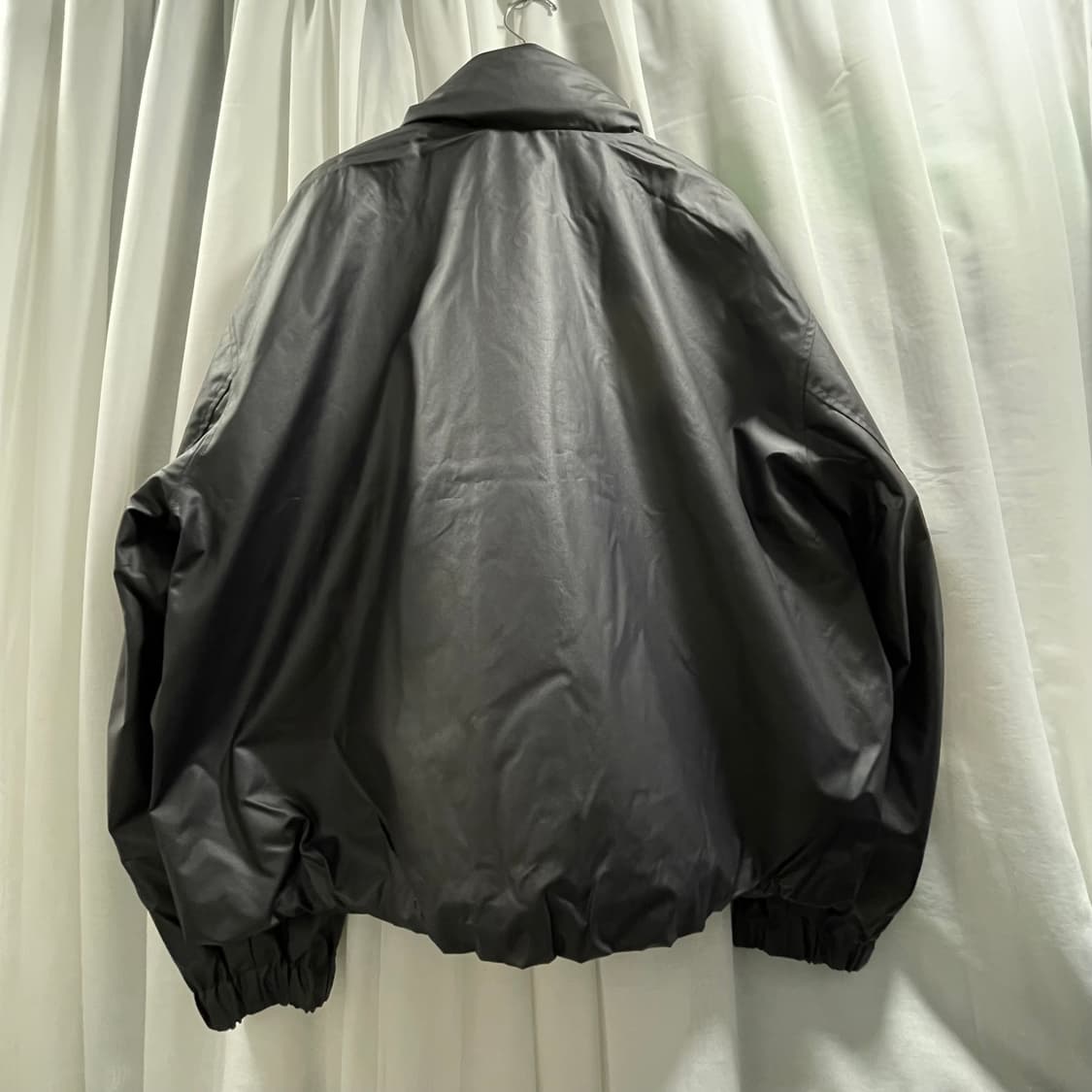 유니클로U/ 코팅 쇼트 블루종 블랙/ 3XL 상품이미지7