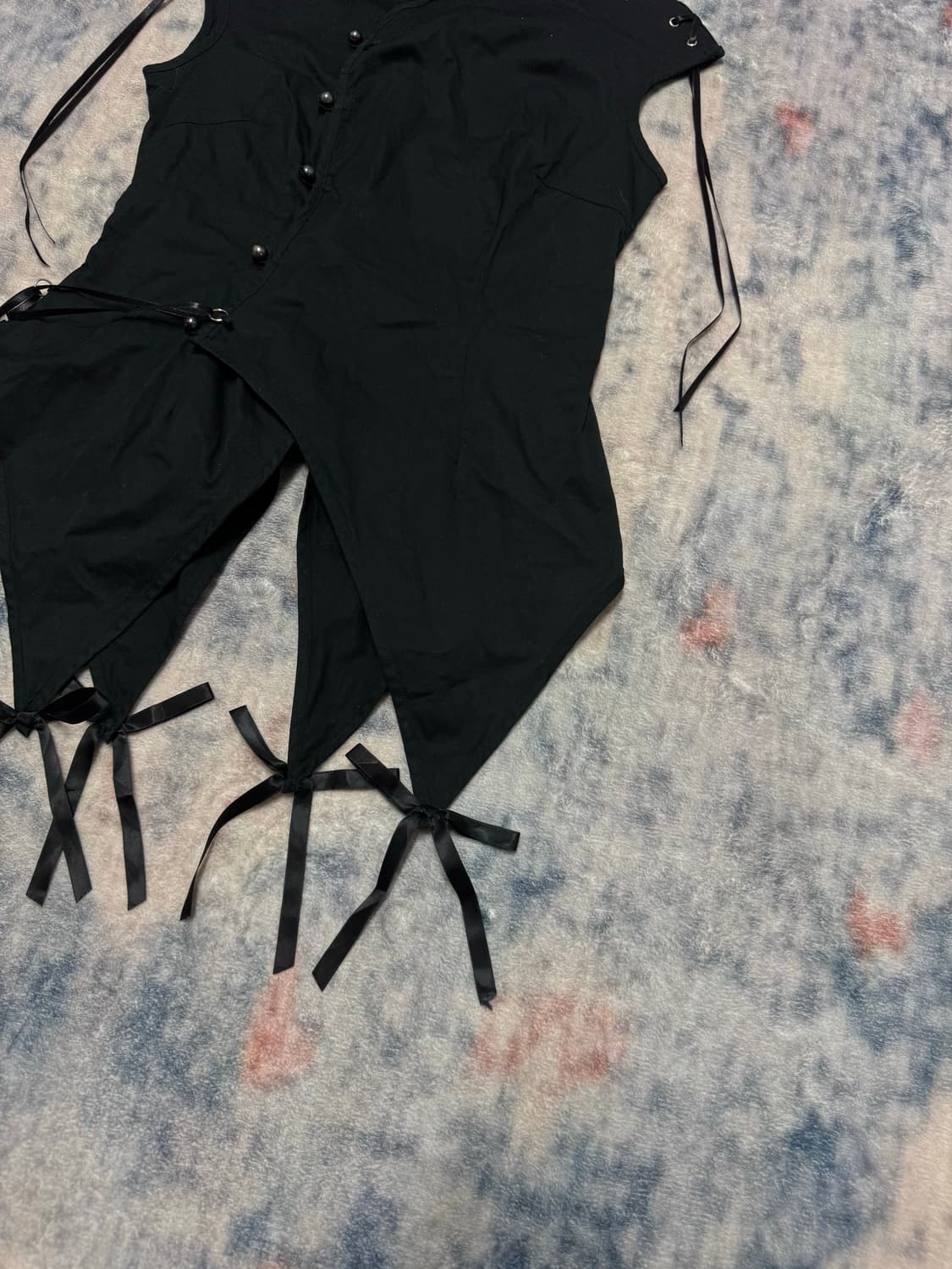 Bodyline lace up sleeveless jacket 상품이미지6