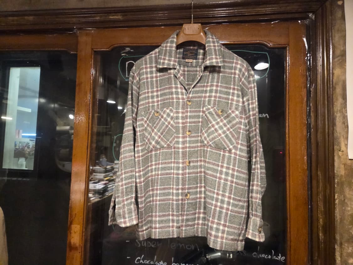 정글스톰 오픈칼라넥 플란넬셔츠 상품이미지1