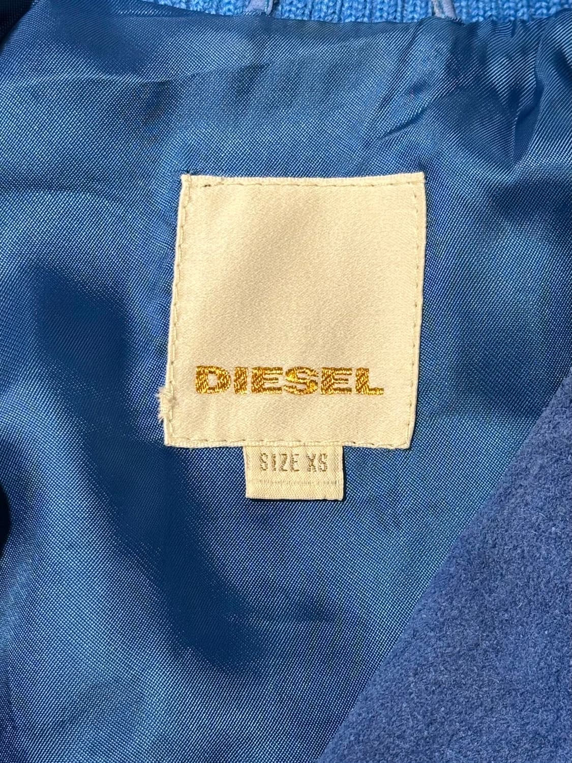 디젤 블루 리얼 비텔로 카프 스웨이드 라이더 자켓 상품이미지7