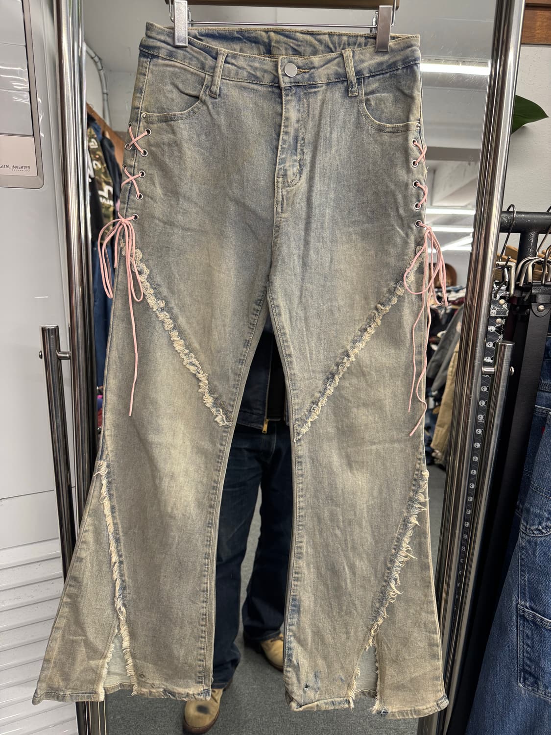 japanese vintage SY 여성 부츠컷 데님팬츠 상품이미지1