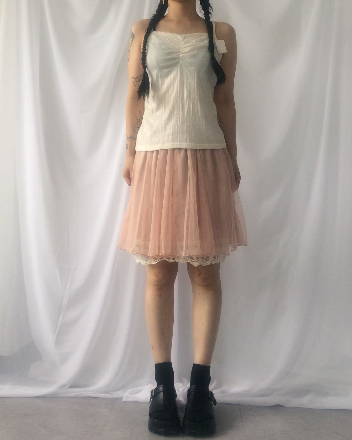 Lace trimming sleeveless 상품이미지6