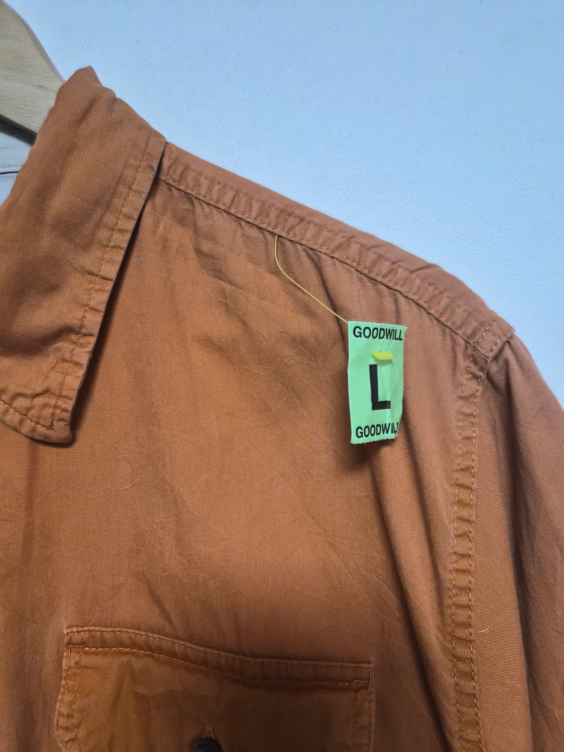 랭글러Wrangler 반팔 워크 셔츠 L - S413 상품이미지3