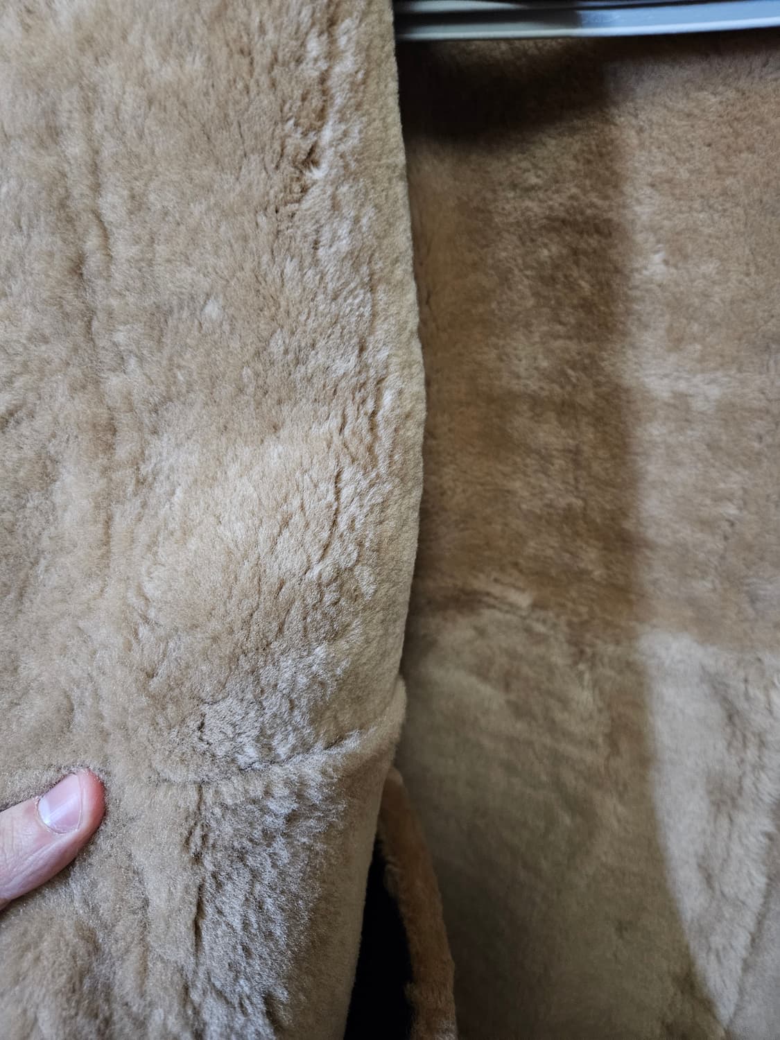 55사이즈 새상품) 100% 진짜 양가죽 무스탕 코트 상품이미지6