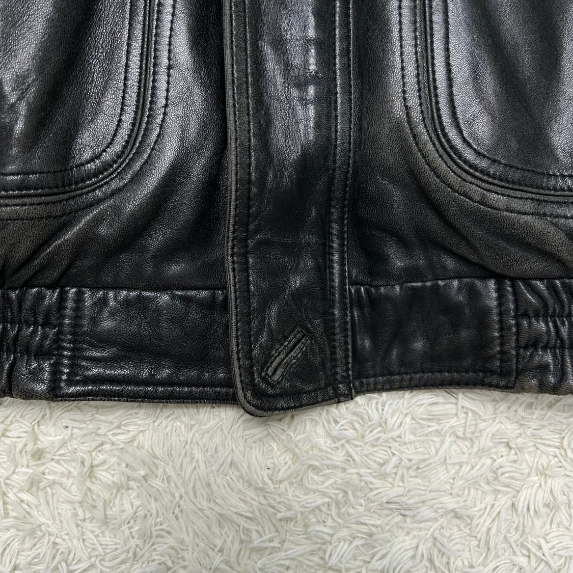90’s 입생로랑 A-2 레더자켓 (L) 상품이미지5