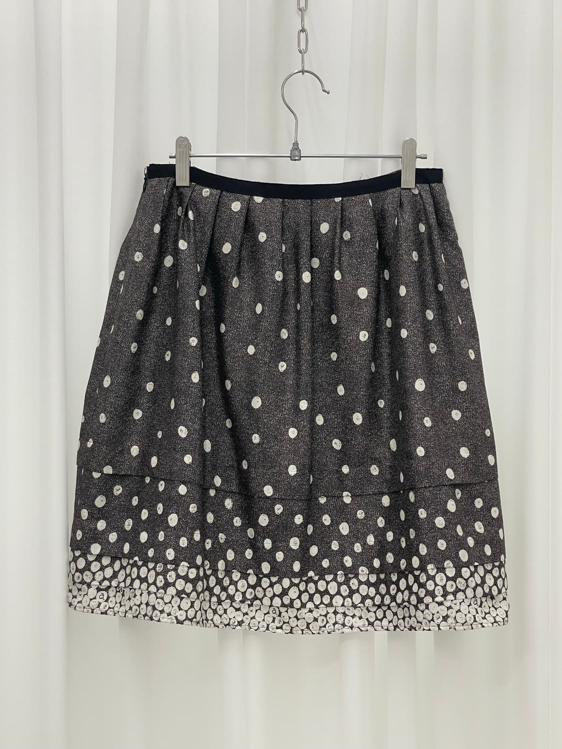 Textured polka dot skirt 상품이미지1