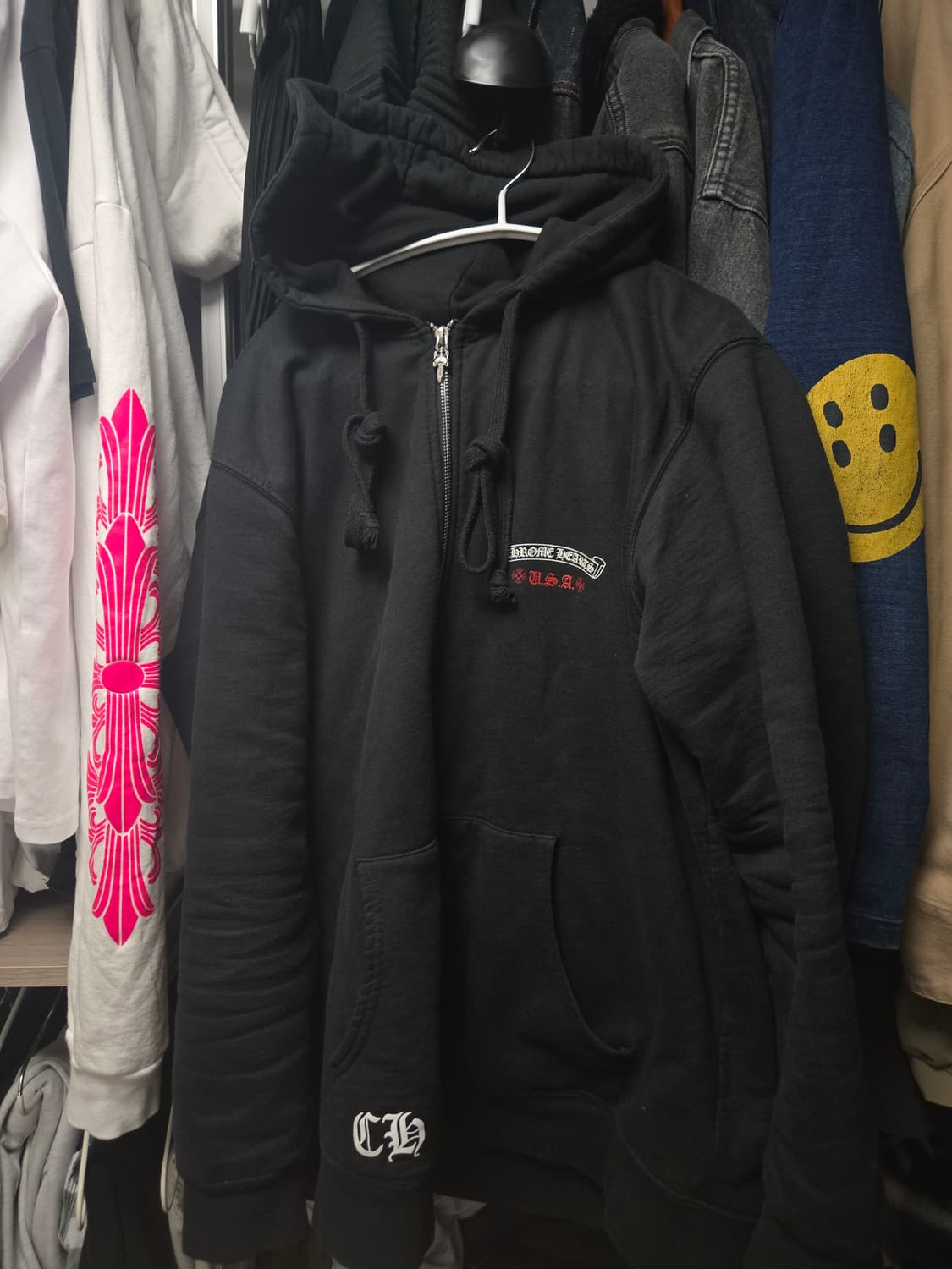 크롬하츠 성조기 후드집업 XXL 헤비웨이트 상품이미지4