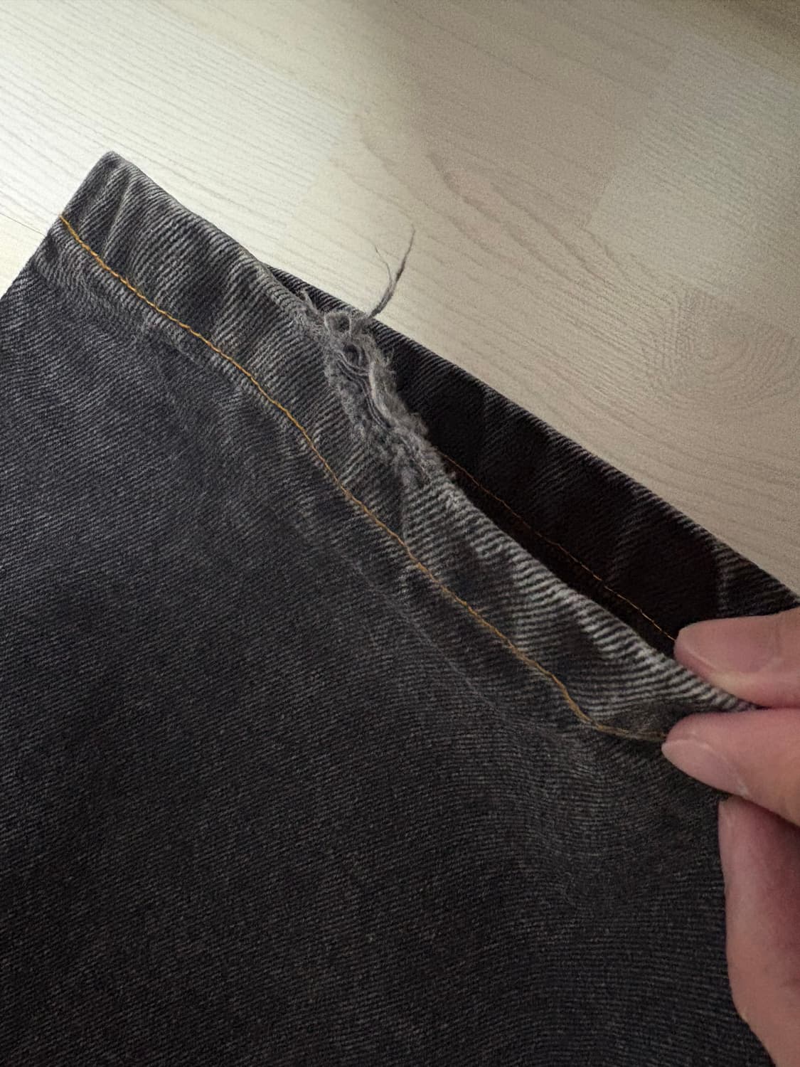 Big Boy Jean구형  (Washed Black , M size) 상품이미지3