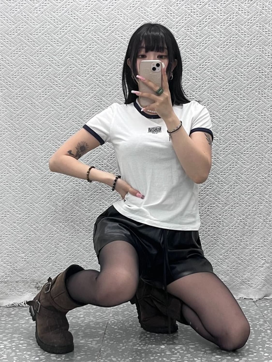 마리떼 프랑소와 저버 빈티지 캐주얼 링거티 슬림핏 반팔티 S C12457 상품이미지2