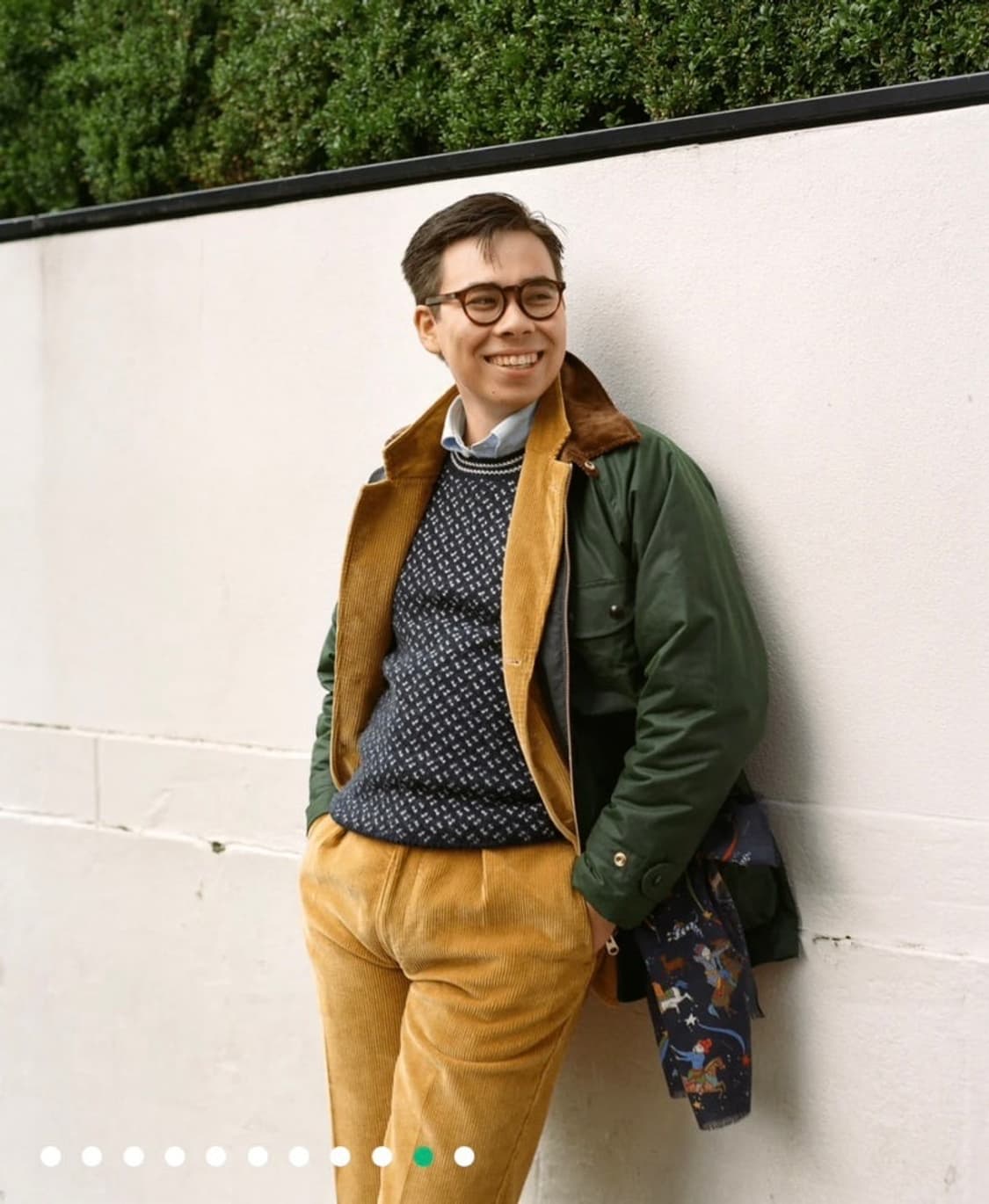 (38/새제품)드레익스 커버올 왁스 자켓 그린 상품이미지4