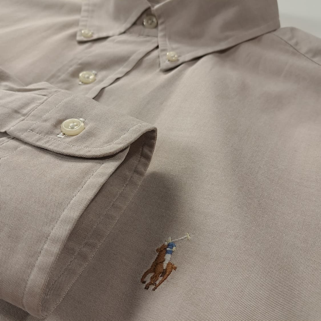 CK262 XL 폴로 90s 홍콩판 웜톤 그레이지 셔츠 남방 상품이미지4