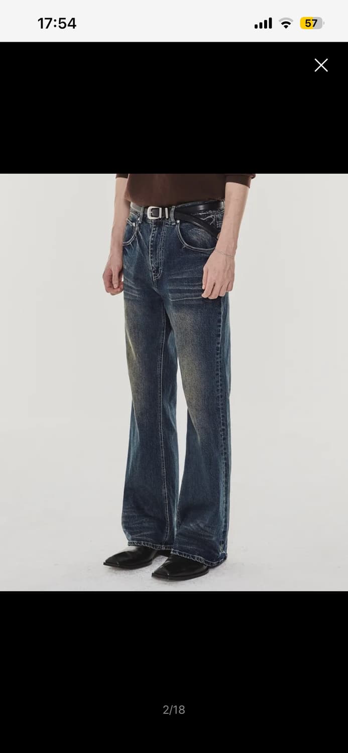 기철 DARK EYE BOOT CUT JEANS (INDIGO) 상품이미지2