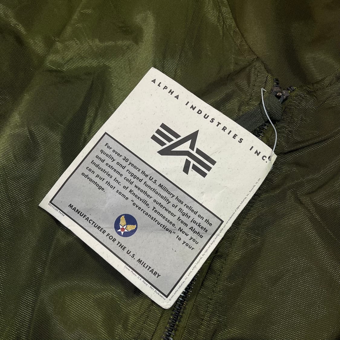 알파인더스트리 90‘s E-1 밀리터리 베스트 자켓 상품이미지5