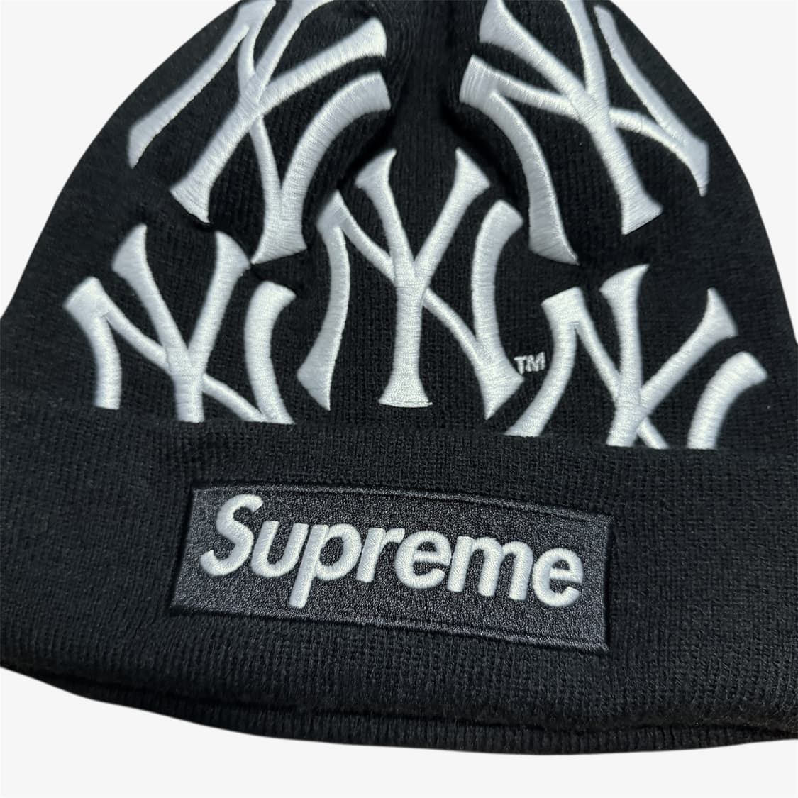 (OS) 슈프림 뉴욕양키스 비니 블랙 상품이미지3