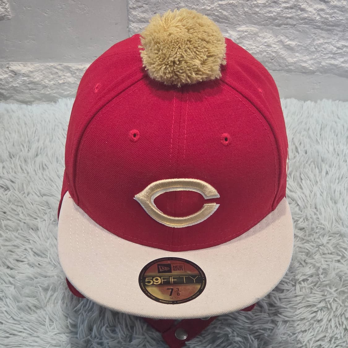 L9-2:뉴에라 59FIFTY 신시내티 레즈 윈터이어플랩 볼캡 7 3/8 상품이미지1