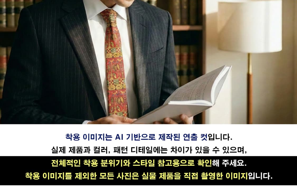 에르메스 실크 레드 자카드 패턴 넥타이 9cm A등급 E1081 상품이미지2