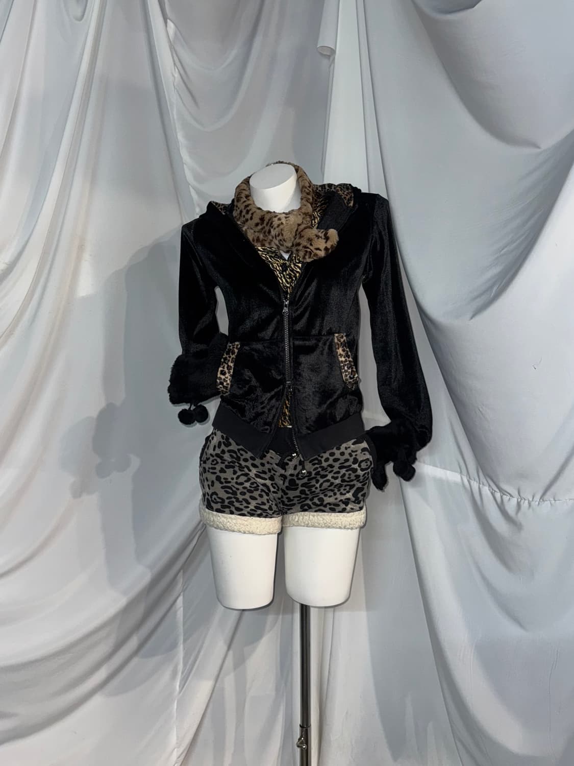 레오파드 시부야 갸루 코디세트 상품이미지6