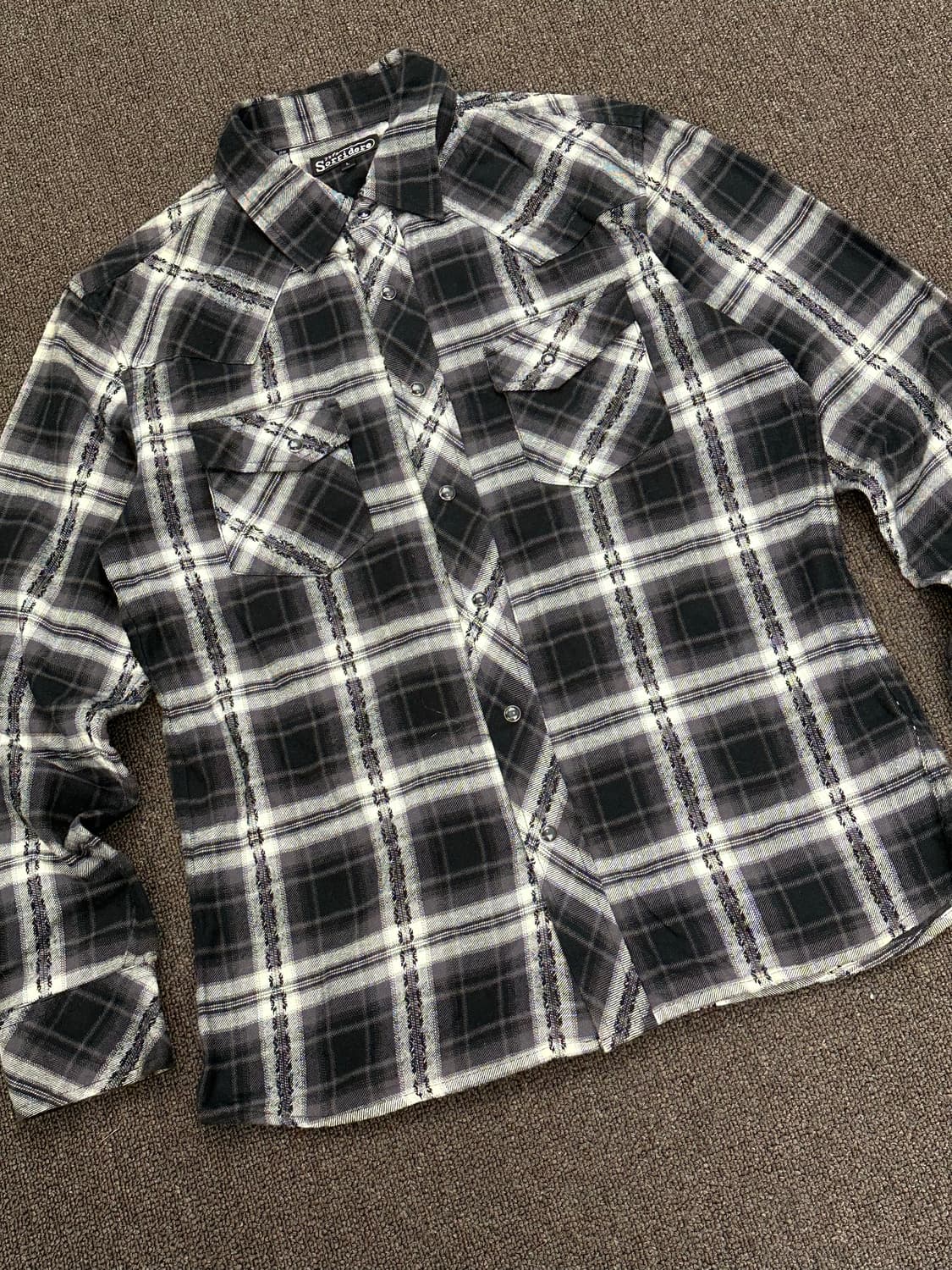 L)Sorridere 빈티지 웨스턴 체크 셔츠 상품이미지2