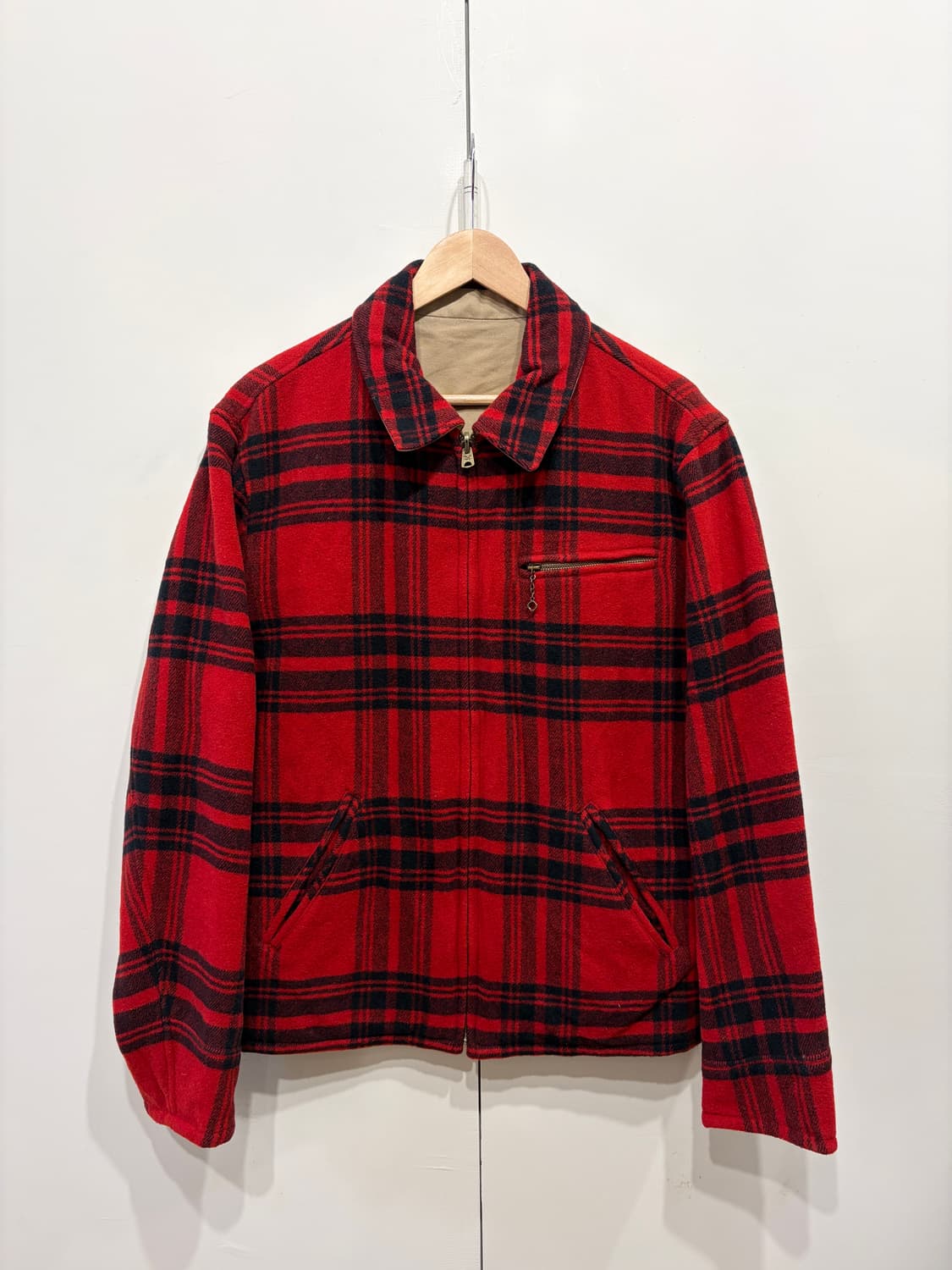 아메리칸 빈티지 울 체크 자켓 상품이미지1