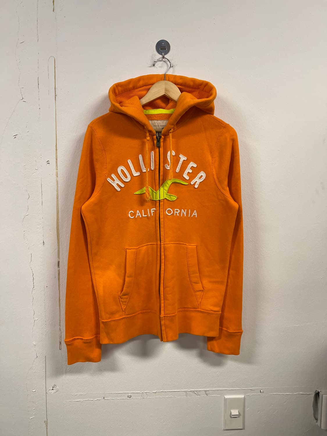 M) 홀리스터 오렌지 로고 자수 후드집업 O248 상품이미지1