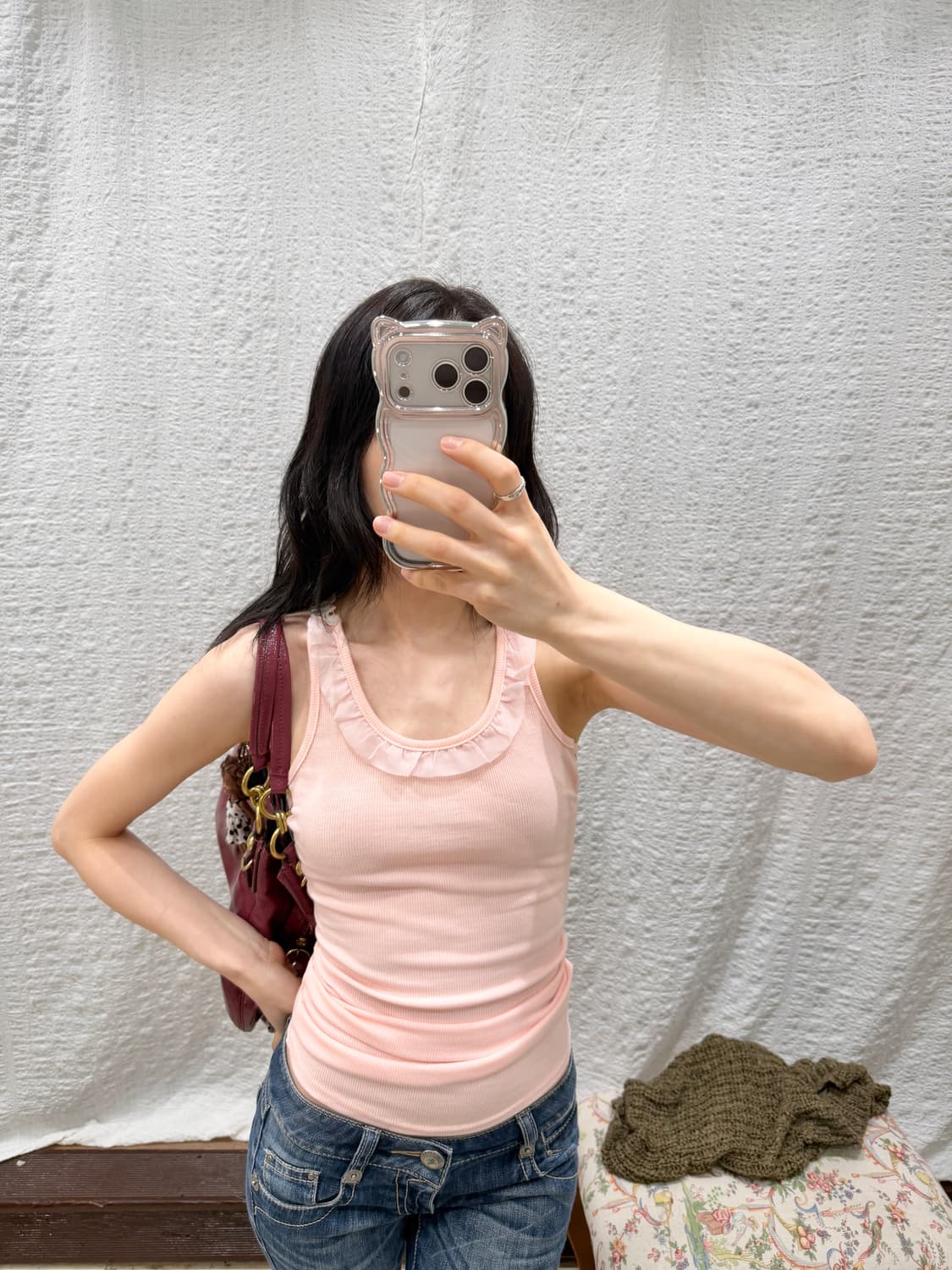 Rose Petal Lace Tank 상품이미지6