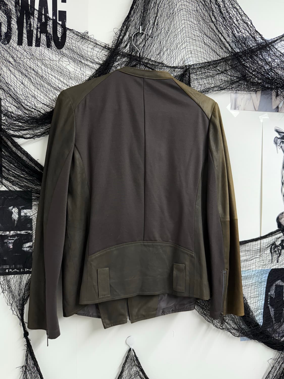 00s unbalanced leather jacket 상품이미지3
