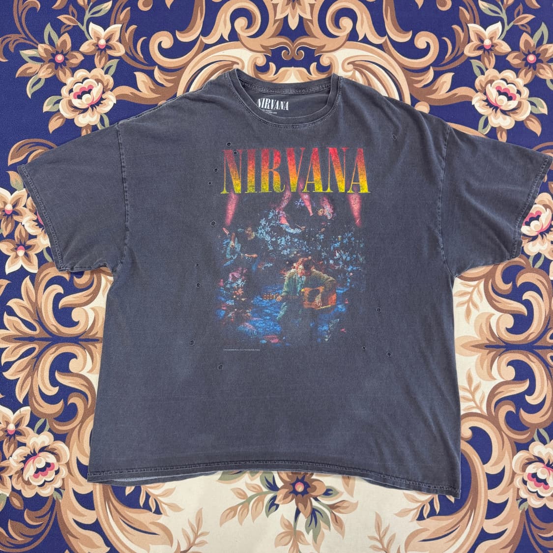 (XL)자라 ZARA 너바나 반팔티셔츠(차콜) 상품이미지1
