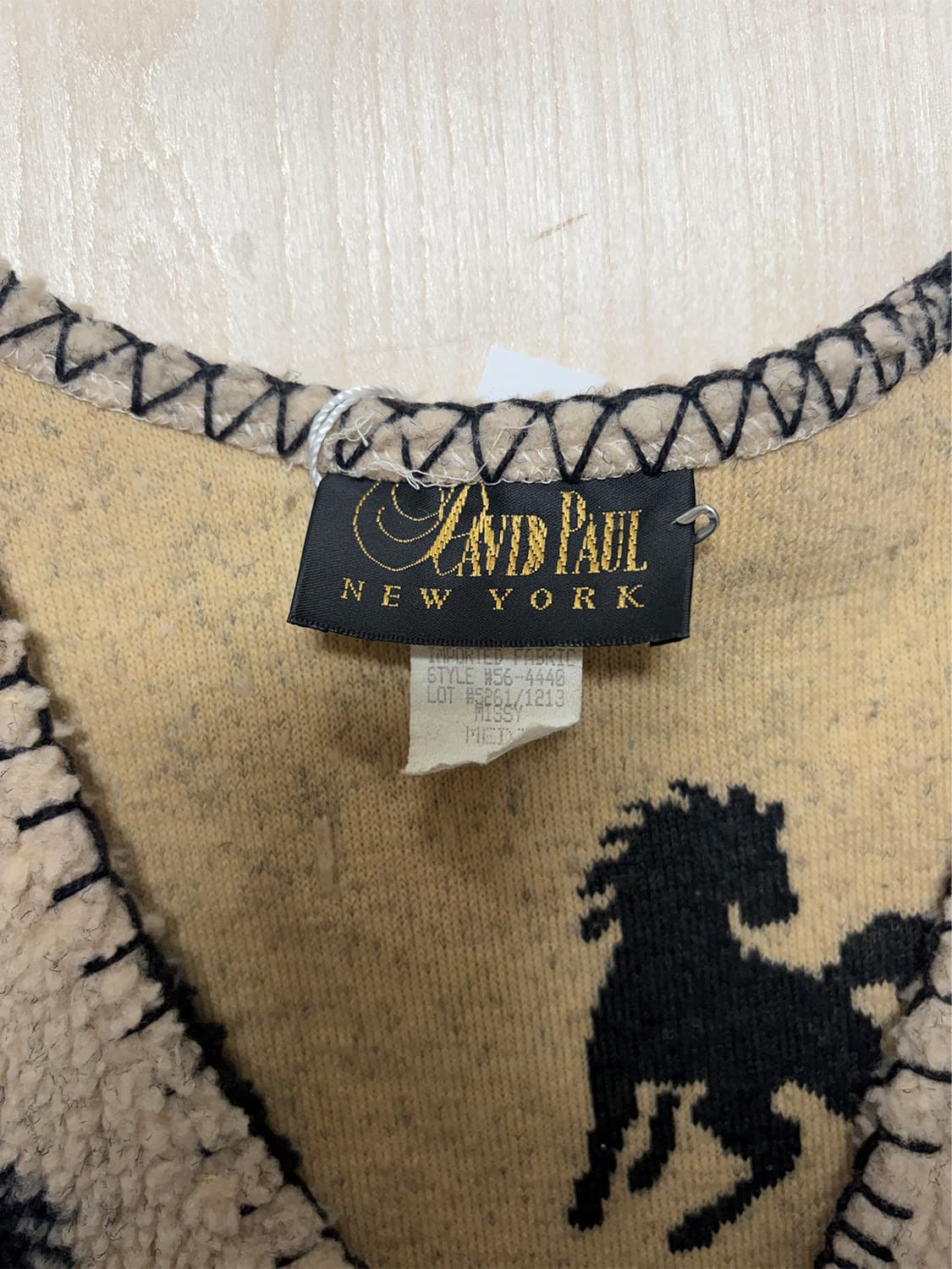 80s USA 빈티지 웨스턴 플리스 베스트  상품이미지7