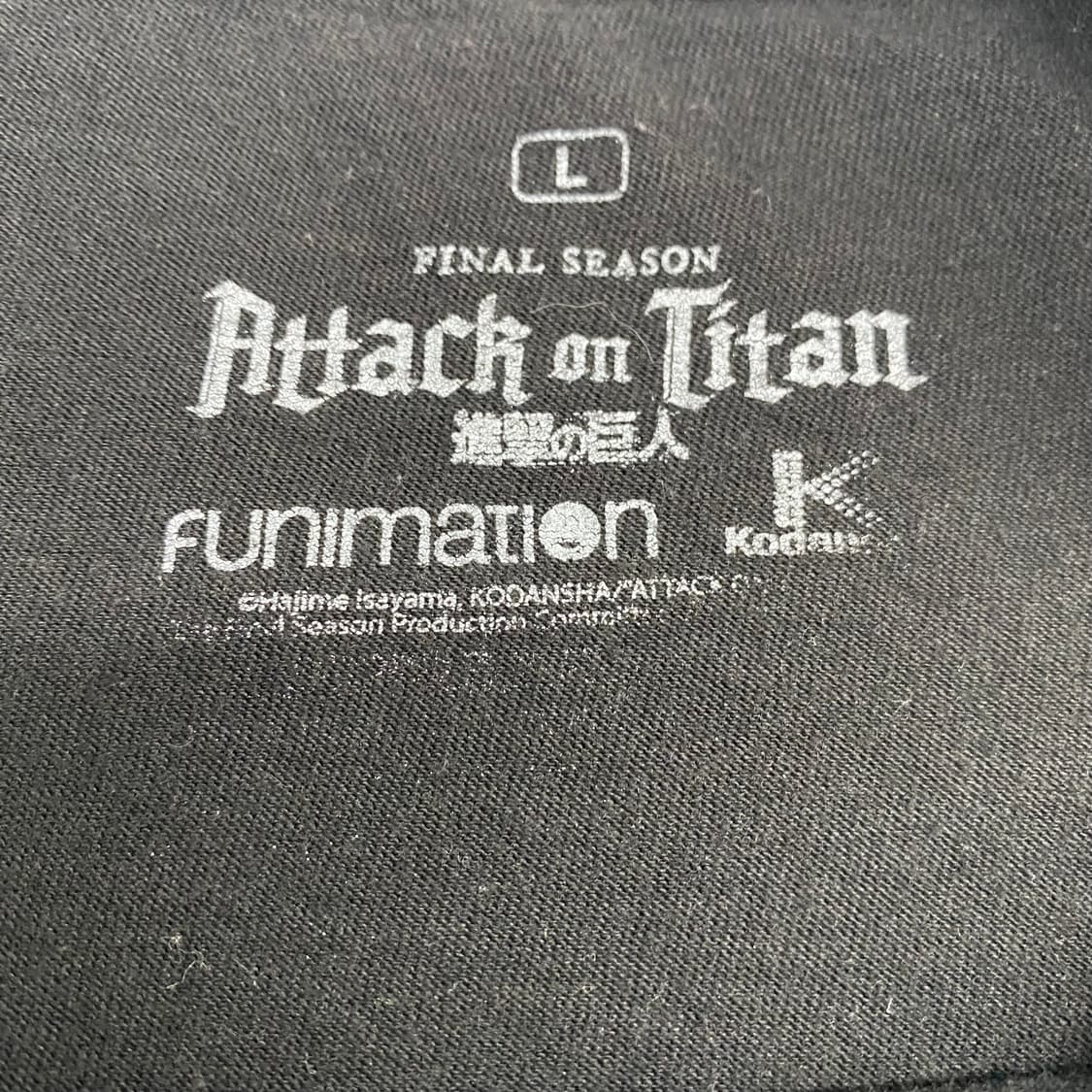 진격의거인 오피셜 애니메이션 티셔츠 상품이미지3