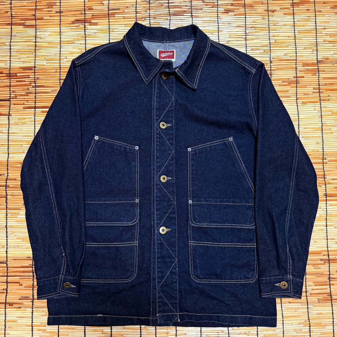 Edisonstore 데님 버튼 코트 XL 상품이미지1