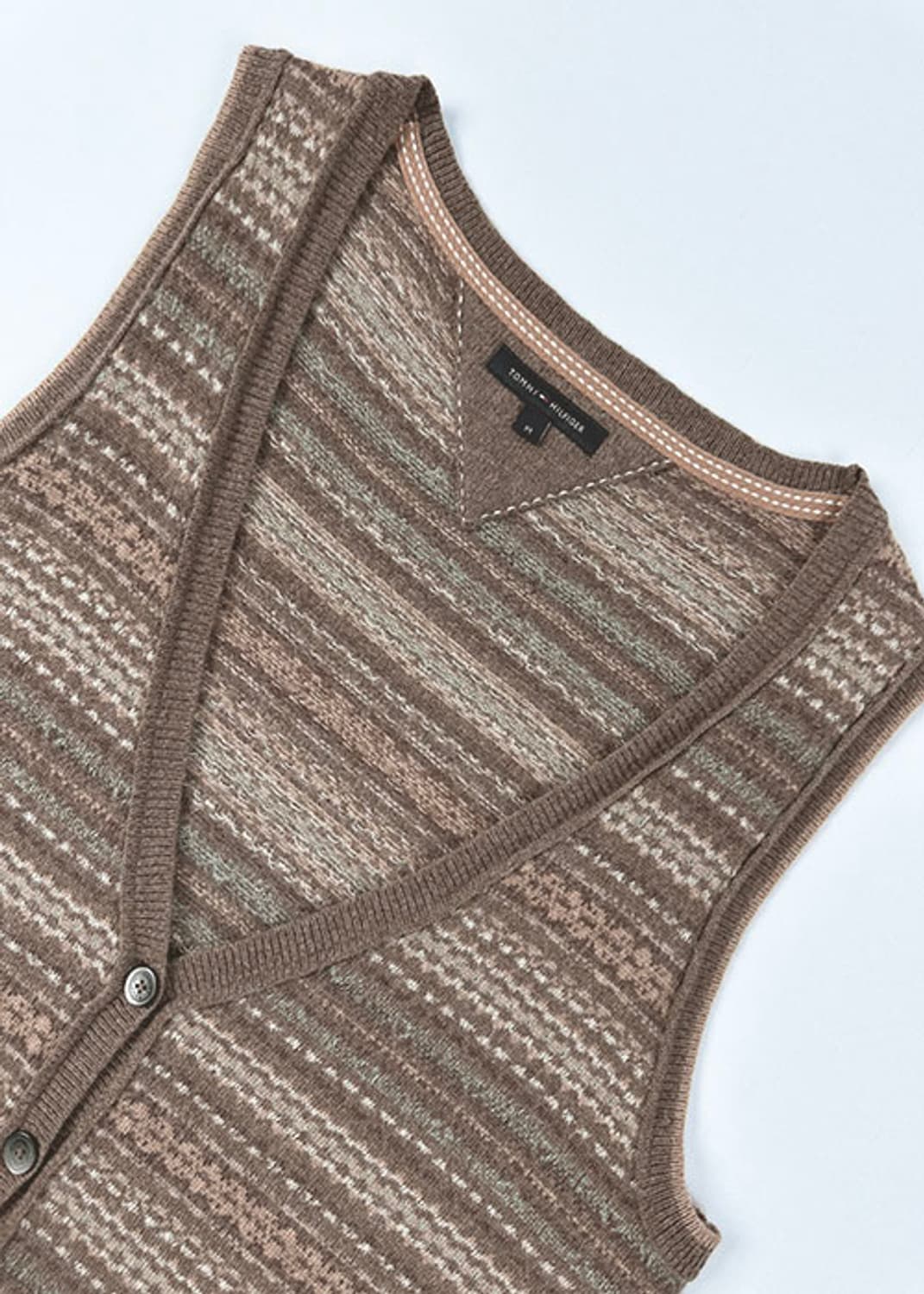 [M] 타미힐피거 버튼 니트 베스트 상품이미지4