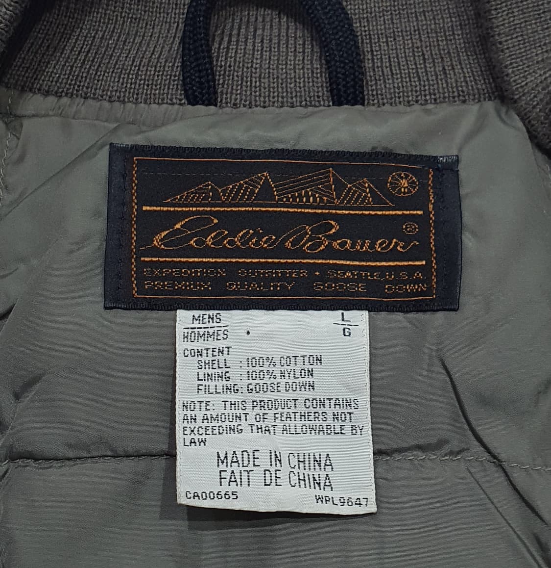 에디바우어 90s 구스다운 하프집업 풀오버 L (105-110) 상품이미지8